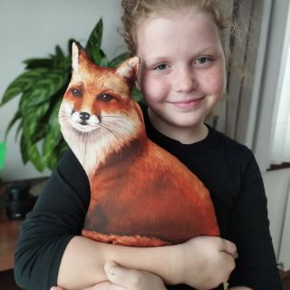 Právě odchycena nová kamarádka z lesa😍 LIŠKA - nový textilní panel #shapesewingpatterns